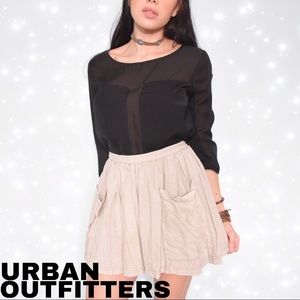 Silence + Noise Sheer Cutout Blouse